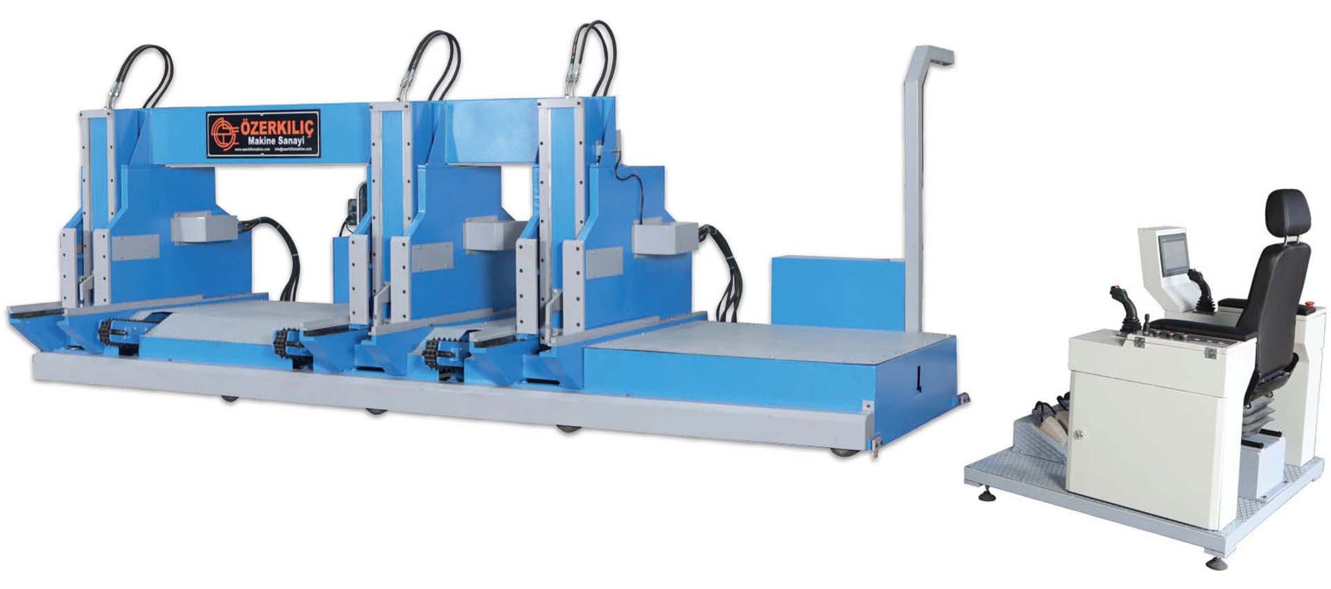 3 Babalı Uzaktan Kumandalı Ağır Tip Tomruk Arabası